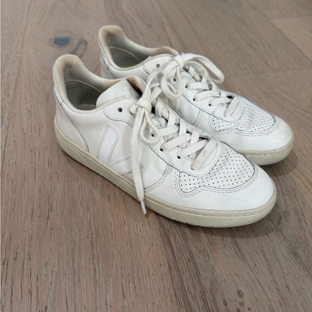 Veja White Low-Top Sneakers